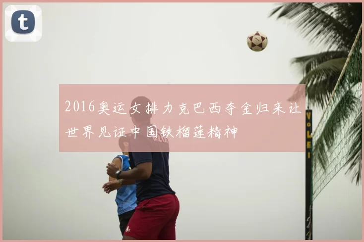 2016奥运女排力克巴西夺金归来让世界见证中国铁榴莲精神